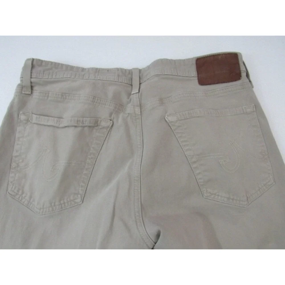 AG Adriano Goldschmied The Graduate Tan Chino Brown Pants $235 SIZE W34 L33